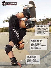 187 Killer Pads Skateboarding Roller Skating Protective Gear Set with Helmet for Kids and Adults