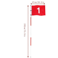 Golf Flagstick Set with Hole Cup for Putting Green Practice