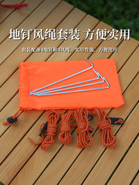 Tent Pegs and Guy Ropes Kit for Outdoor Camping and Canopy Fixing