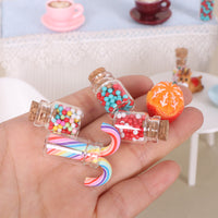 Miniature Christmas Coffee Cup & Cookie Ornaments for Dollhouse Decor