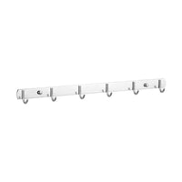 Stainless Steel Self-Adhesive Wall Mounted Hook Rack for Kitchen and Bathroom
