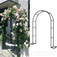 Garden Arch Trellis for Climbing Plants, Rose Arbor Support, Outdoor Metal Pergola