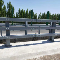 Q235 Powder-Coated Carbon Steel Bridge Anti-Collision Guardrail for Walkways and Gardens