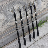 Carbon Fiber Telescopic Fishing Rod with Metal Spinning Reel Combo for Saltwater and Freshwater