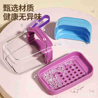 Portable Travel Soap Dish with Lid and Drain, Leak-proof Double-Layer Soap Box