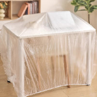 Disposable Elasticized Furniture Sofa Dust Cover Plastic Film for Moving and Storage