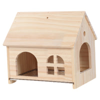 Bird Hideaway House with Pull-Out Tray for Parrots and Small Birds, All Seasons