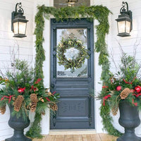 Artificial Eucalyptus Wreath with Berries for Door Wall Decor