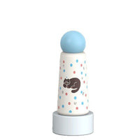 New Double-Layer 316 Stainless Steel Insulated Tumbler with Creative Earth Lid and Cartoon Silicone Base