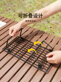 Portable Folding Camping Grill Stand Mini Stove Rack for Outdoor BBQ Picnic Cookware