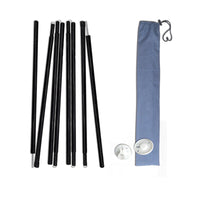 Anti-Tip Camping Outdoor Foldable Portable Hammock Accessory 2.1m Iron Pole Stand Support Rod