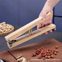 Wooden Chestnut and Peanut Sheller Tool