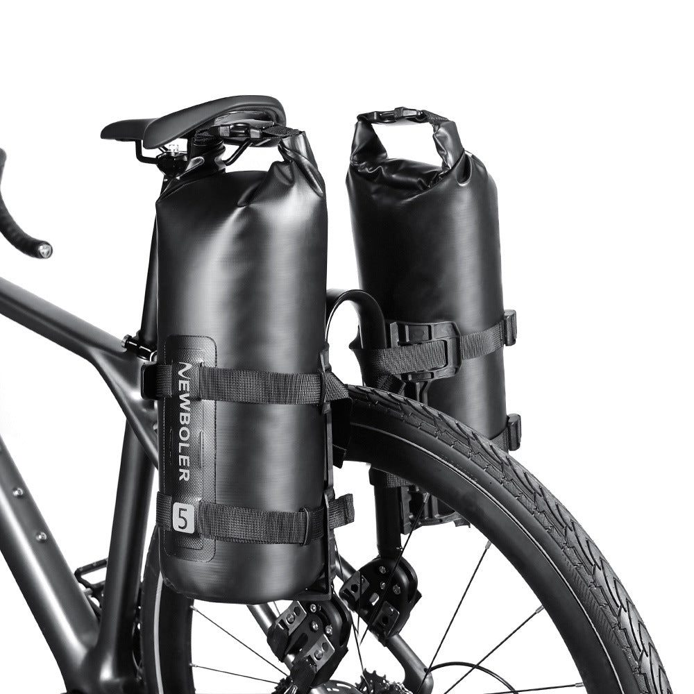 Bicycle Front Fork Bag Rack, Aluminum Alloy Stable Frame for Pannier Bag, Anti-Shake, Universal