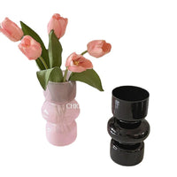 Nordic Retro Glass Vase for Hydroponic & Floral Arrangements, Desktop Decor