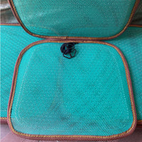 Heavy-Duty Steel Wire Mesh Truck Seat Cushion, Breathable Green Net Car Ventilated Cooling Pad