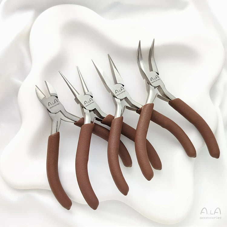 Carbon Steel Jewelry Pliers Set for DIY Crafting and Wire Wrapping