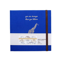 Hardcover Square Notebook for Watercolor Painting and Creative Writing, Blank Pages