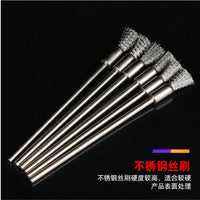 Mini Extended Shank Wire Brush Set for Cleaning, Polishing, and Rust Removal