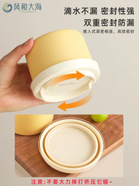 Silicone Food Storage Container with Lid, Microwave and Freezer Safe, Portable for Soup, Baby Food, and Meal Prep