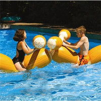 Inflatable Water Bumper Boats with Striking Sticks for Pool Games