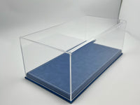 1:18 Scale Car Model Display Case Acrylic Leather Dust Cover Base Carbon Fiber Collectible