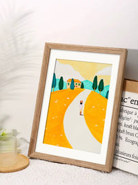 Wooden Picture Frame for Wall Mounting, A3 A4 4K 8K Art Display, Sketch Oil Painting Mounting Frame