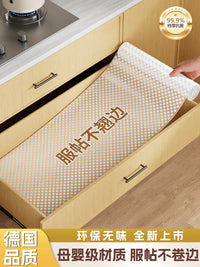 Baby-Grade Non-Slip Drawer Liner for Kitchen Cabinets & Wardrobes, Waterproof & Moisture-Proof Shelf Liner