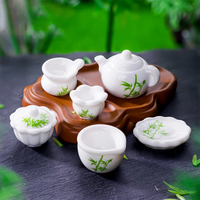 Miniature Dollhouse Tea Set Accessories for DIY Decoration