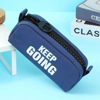 Minimalist Large Capacity Pencil Case for Students, High Aesthetic Zippered Stationery Pouch