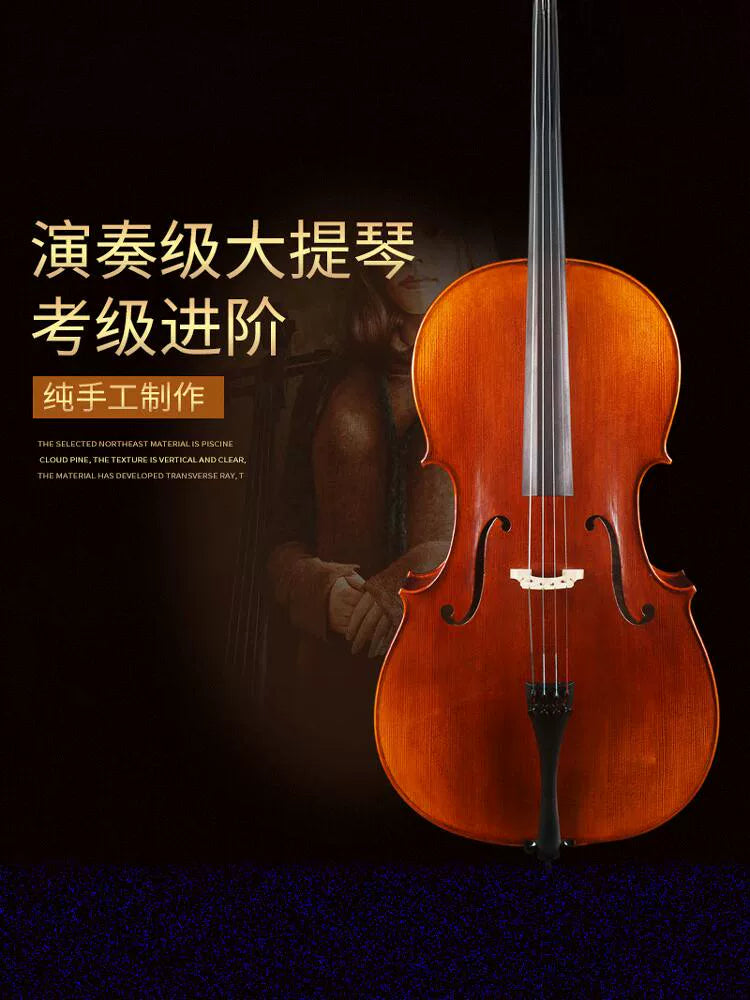 Violin C101 Cello Professional Performance Grade Italian Spruce for Adults and Beginners