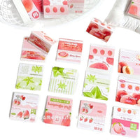 Mini Foldable Dessert-Themed Card Headers for Idol Photo Packaging and Gift Decoration, 120-Count
