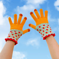 Women's Winter Warm Knitted Touchscreen Gloves with Fleece Lining
