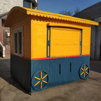 Outdoor Mobile Kiosk Anti-Corrosion Wood Children's Cabin Observation Room Scenic Area Cartoon Ticket Booth Milk Tea House Guard Post