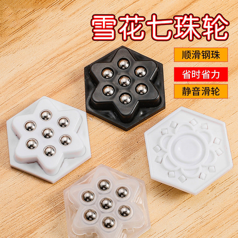 Self-Adhesive Swivel Caster Wheels for Furniture and Storage Boxes, Silent Mini Universal Wheels