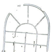 Metal Garden Trellis for Climbing Plants, Rose, Clematis, and Vines - Outdoor Balcony Plant Support