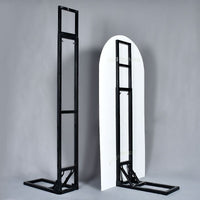 Adjustable Galvanized Steel Banner Stand for Weddings, Events, and Advertising Displays
