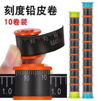 Fishing Lead Sheet Roll with Scale, Thickened Bulk Lead Sinker for Angling