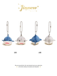 Jinnew Original Japanese Style Penguin Seal Plush Doll Couple Backpack Keychain