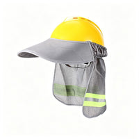 Safety Helmet Sun Shade with Reflective Wide Brim for Construction Work