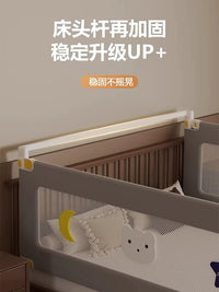 Baby Bed Rail Guard for Toddlers, Extra Tall Safety Bedside Barrier, Adjustable Height Anti-Fall Protection