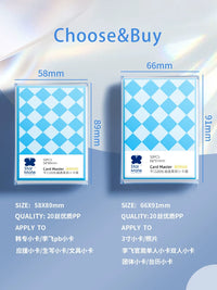 Star Card Sleeves 20mil 3-inch Kpop Photocard Protectors Clear Matte Fine Sand Texture