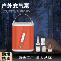 Portable Electric Air Pump for Outdoor Camping Inflatables with SOS Light