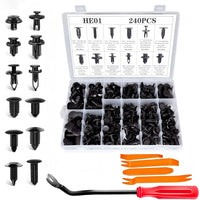240PCS Car Bumper Rivet Clips Fastener Kit for Ford