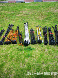 Telescopic Tent Pole Automatic Tent Support Rod Awning Accessory Iron Aluminum Fiberglass