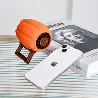 Portable USB Rechargeable Retro Desk Fan with Strong Airflow for Office, Dorm, and Home