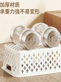 Kitchen Cabinet Lid and Pot Organizer Rack, Plastic Storage Basket for Cookware