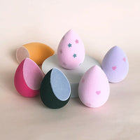 2024 New Velvet Makeup Sponge Flocked Powder Puff, Wet and Dry Use