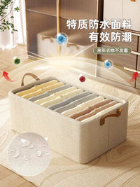 Foldable Steel Frame Storage Box with Lid for Clothes and Home Organization