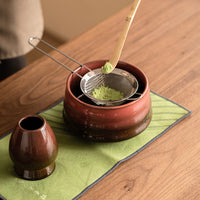 Japanese Ceramic Matcha Whisk Set with Bowl and Accessories for Traditional Tea Ceremony