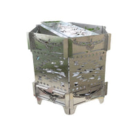 Portable 304 Stainless Steel Fire Pit for Outdoor Camping, Picnics, and Winter Heating